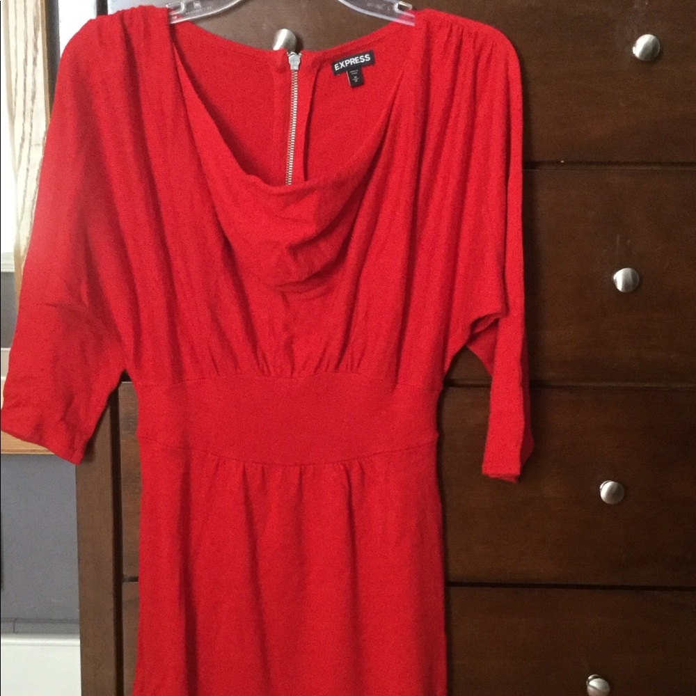 Holiday red Express sweater dress